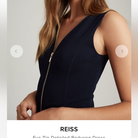 NWT Dark blue Reiss dress size XS - Picture 2 of 5